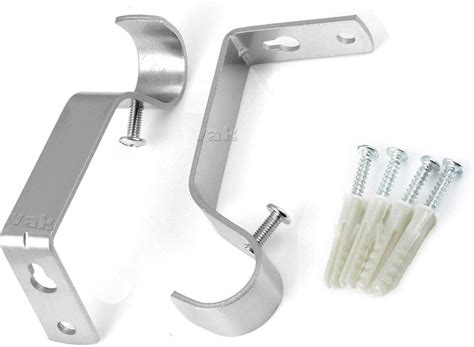 metal curtain rod wall brackets|heavy duty curtain rod brackets.